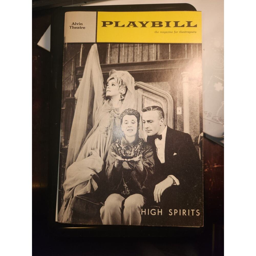 High Spirits Playbill at the Alvin Theatre, May 1964, directed by Noel Coward!